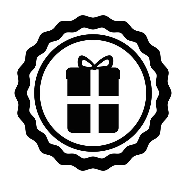 Gift box present icon — Stock Vector