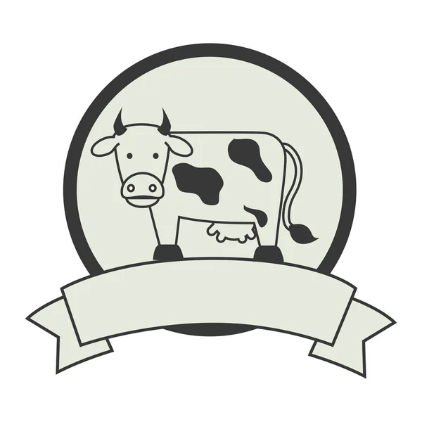 Икона коровы — стоковый вектор