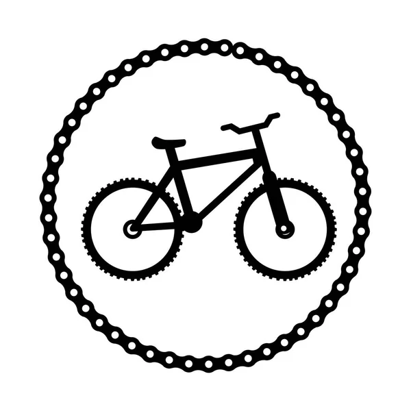 Bicycle sport emblem icon — Stock Vector