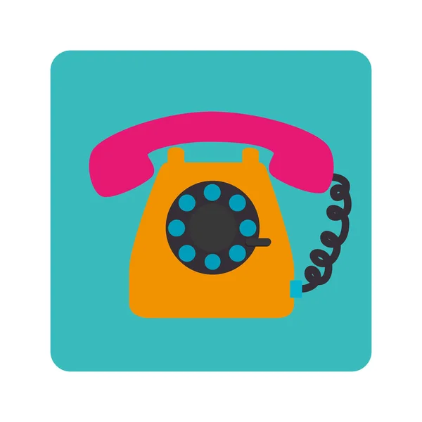 Icono del botón de servicio telefónico — Vector de stock