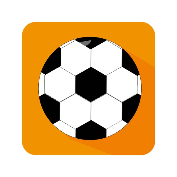 Futbol topu izole simgesi — Stok Vektör