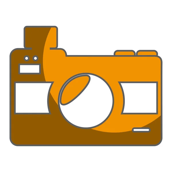 Fotografické izolované ikona fotoaparátu — Stockový vektor