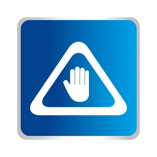 Kézjelre stop szimbólum — Stock Vector