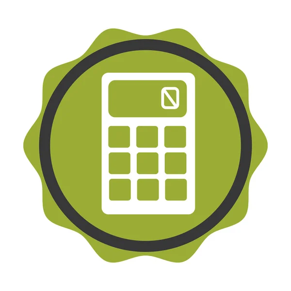 Calculator math isolated icon — Stock Vector