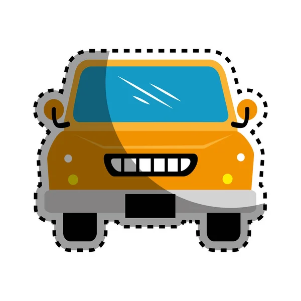 Coche vehículo aislado icono — Vector de stock