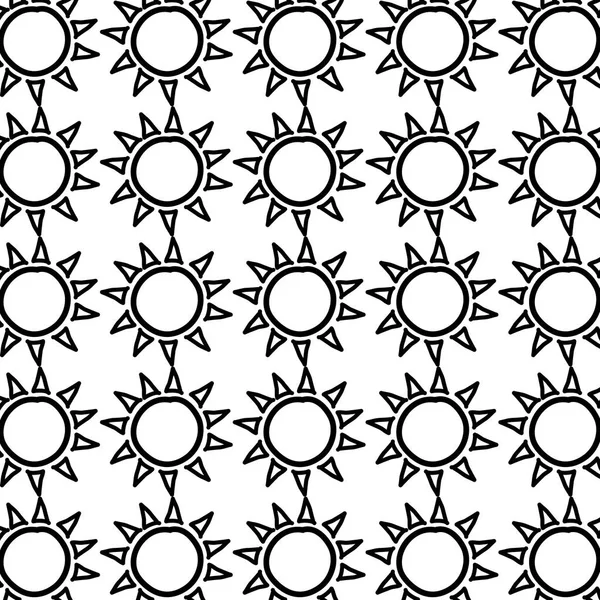 Emblème soleil d'été icône isolée — Image vectorielle