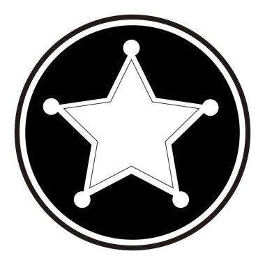 Şerif madalya amblemi simgesi