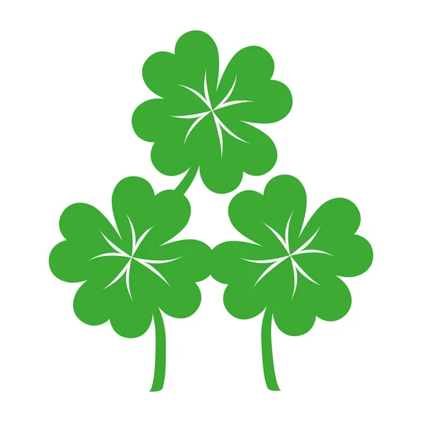 Clover leaf ecology icon — Stock Vector