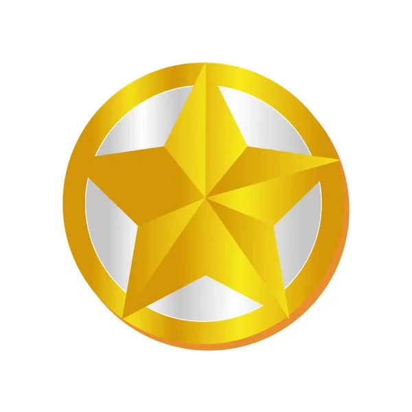 Star award isolated icon — Stock Vector