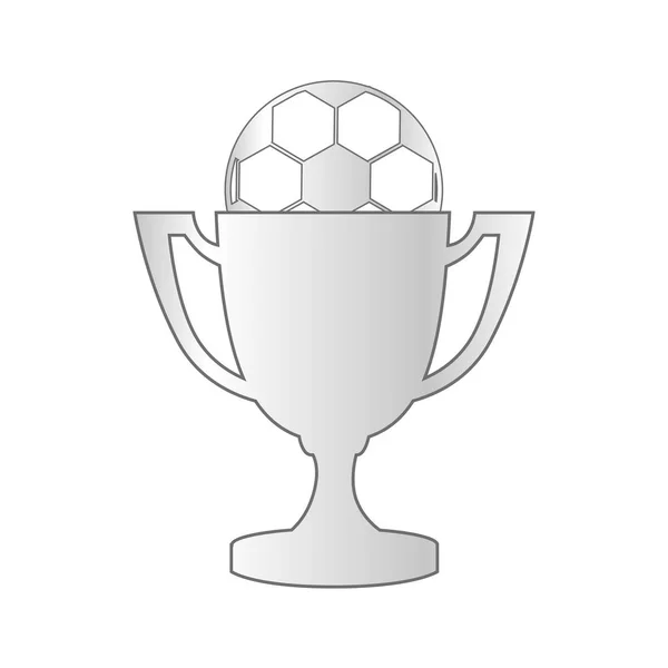 Trophy winner isolated icon — Stock Vector