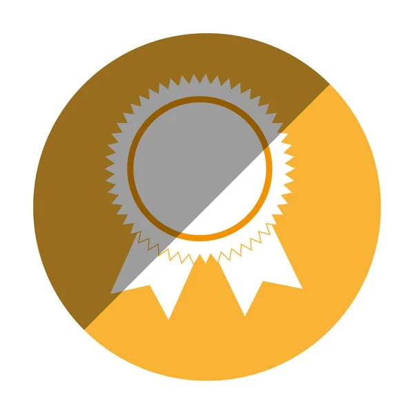 Medaille award geïsoleerde pictogram — Stockvector