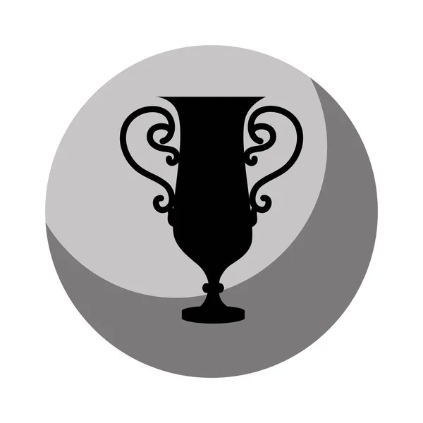 Trophy győztese elszigetelt ikon — Stock Vector