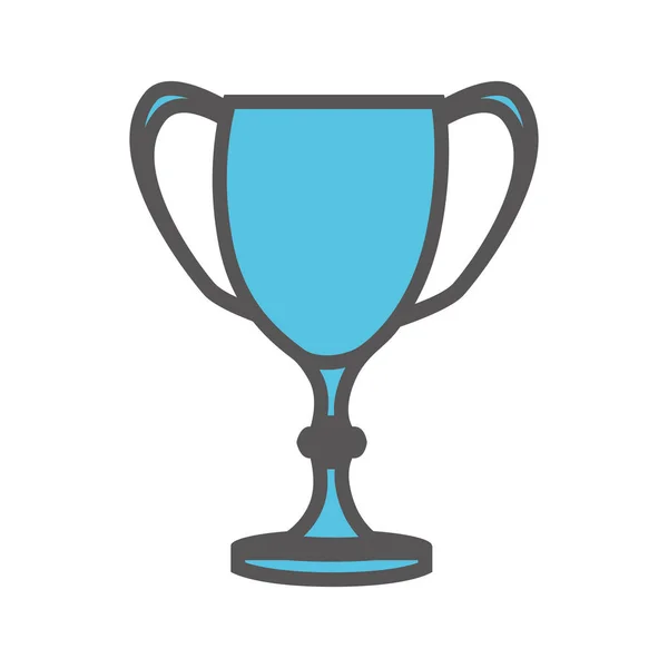 Trophy winner isolated icon — Stock Vector