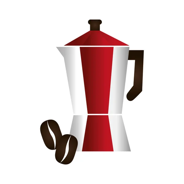 Utsökt kaffe tekanna ikonen — Stock vektor