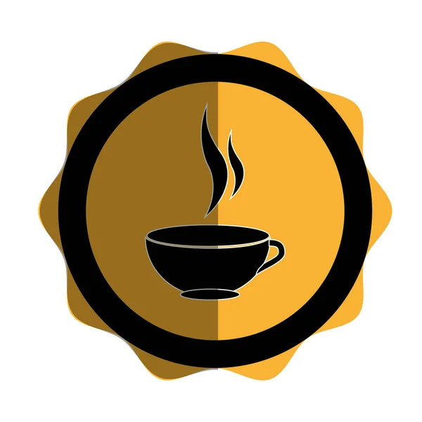 Copo de café beber ícone isolado — Vetor de Stock