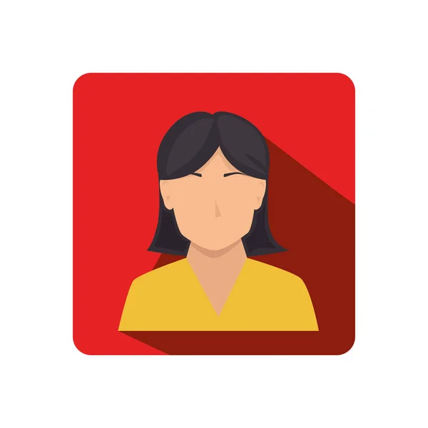 Businesswoman character avatar icon — Stock Vector