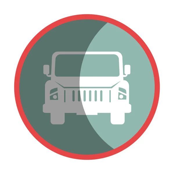 Car waggon vehicle icon — Stock Vector