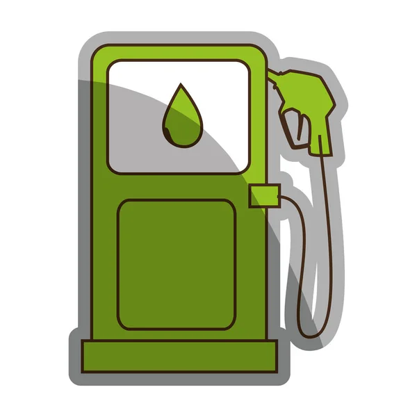 Estação de serviço ícone de combustível isolado — Vetor de Stock