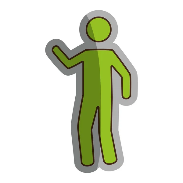 Man avatar karakter geïsoleerd pictogram — Stockvector