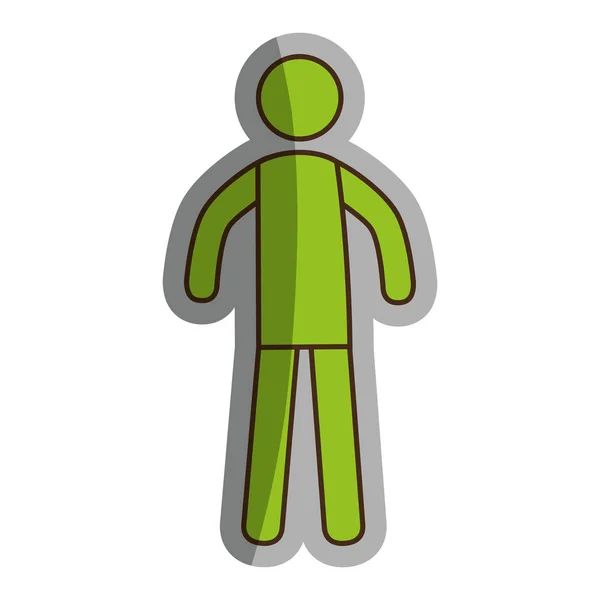 Muž avatar znak izolované ikony — Stockový vektor