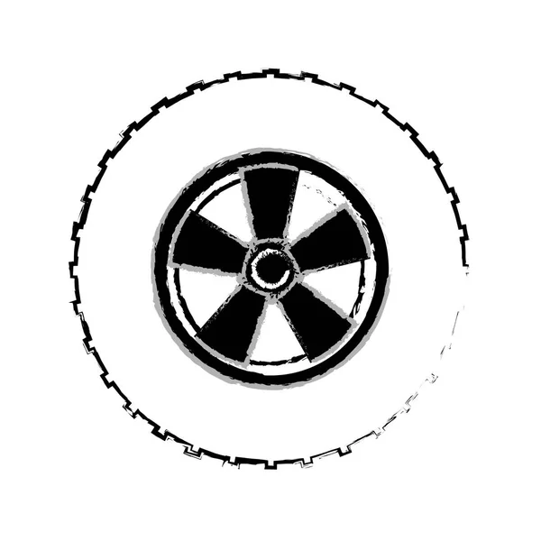 Auto kola pneumatiky ikona — Stockový vektor