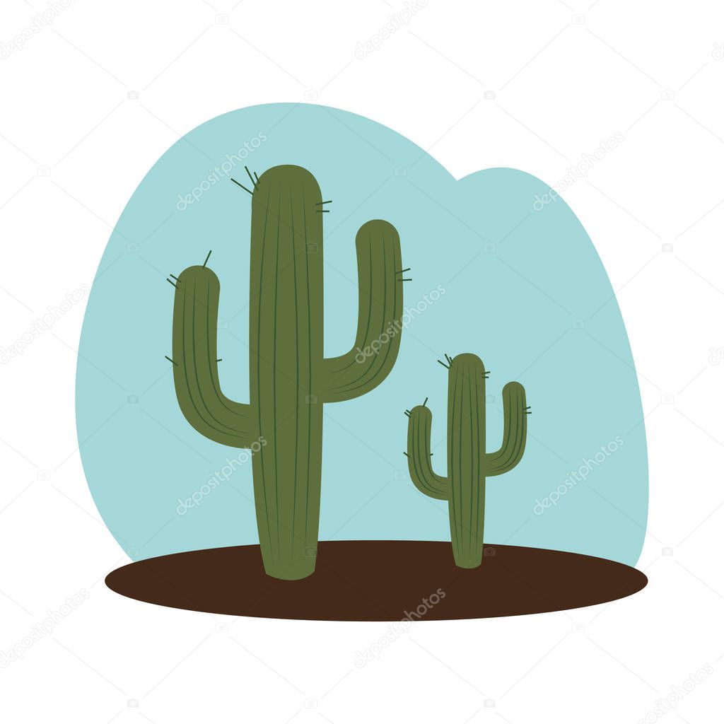 cactus plant wild west icon