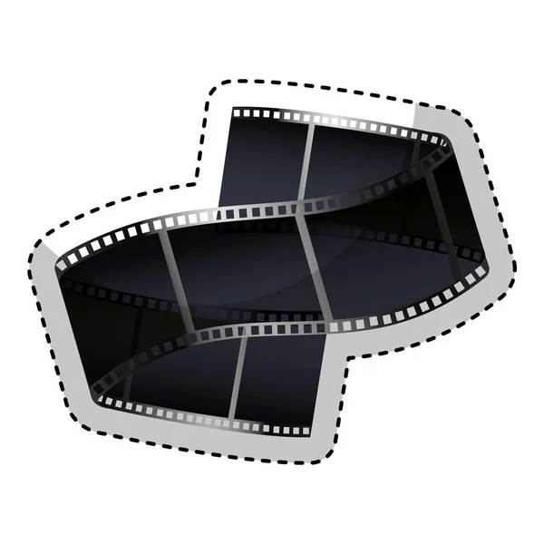 Enregistrement bande icône isolée — Image vectorielle