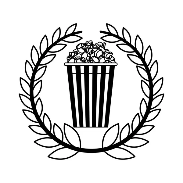 Popcorn izolované ikona — Stockový vektor