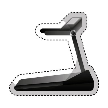 Spor salonu koşu bandı makine simgesi