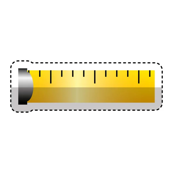 Tape measure isolated icon — Stock Vector
