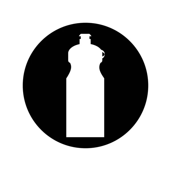 Butelka wody siłowni ikona na białym tle — Wektor stockowy