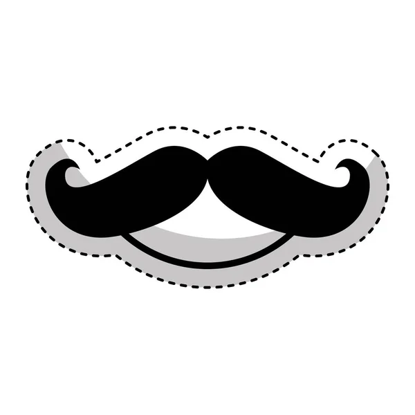 Mustache hipster style icon — Stock Vector