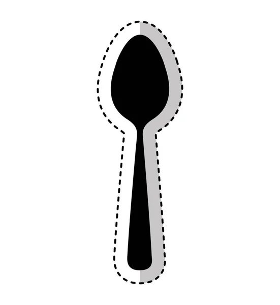 Cucchiaio posate strumento icona — Vettoriale Stock