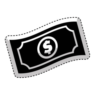 Bill Doları izole simgesi