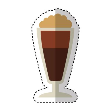 milkshake fincan izole simgesi