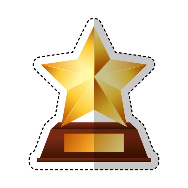 Troféu ícone isolado prêmio — Vetor de Stock