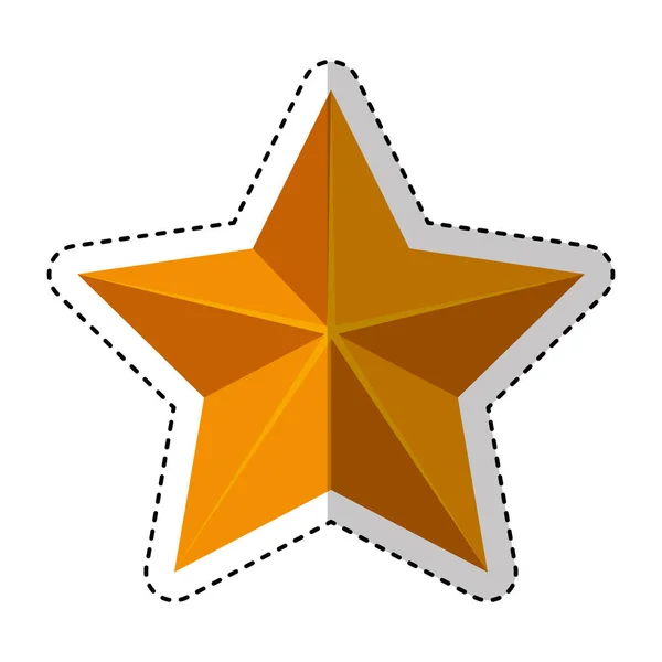 Зоряна емблема ізольована піктограма — стоковий вектор
