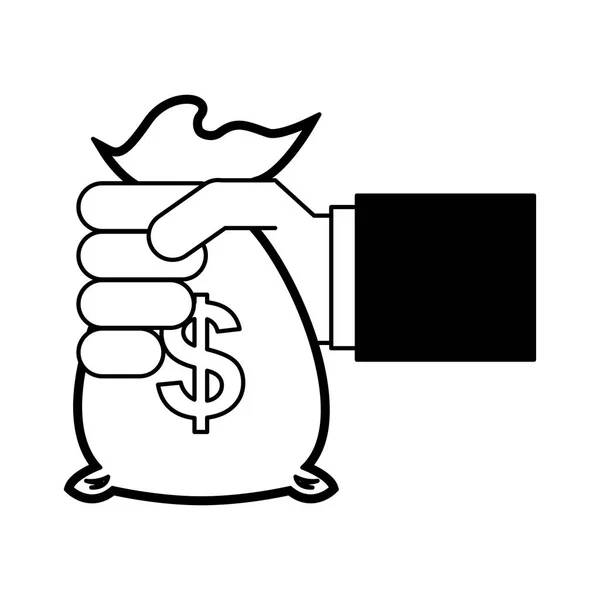 Isolert ikon i pengesekker – stockvektor