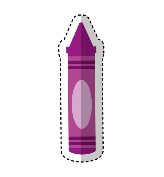 Crayon kleur geïsoleerde pictogram — Stockvector