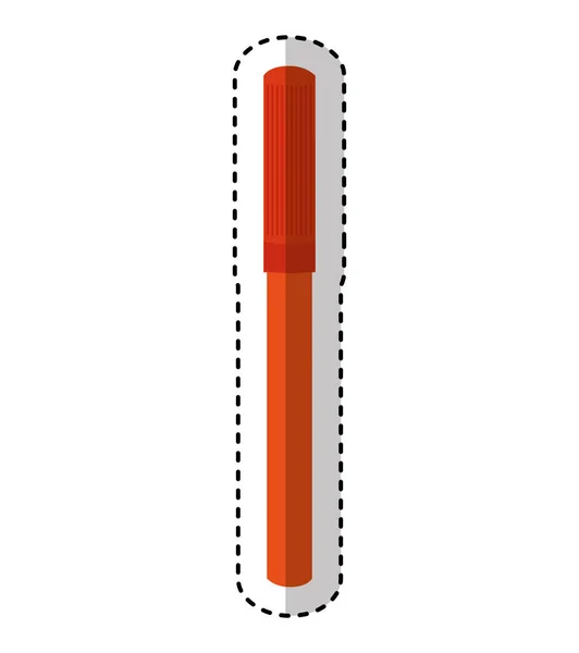 Marker iskolai ellátás ikon — Stock Vector