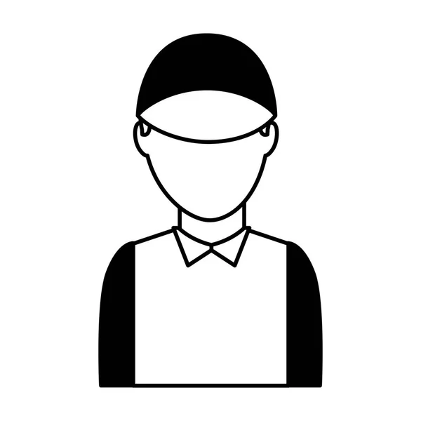 Trabalhador de entrega ícone avatar —  Vetores de Stock