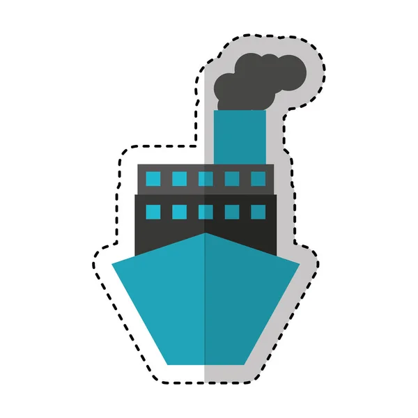 Loď loď zásilková služba — Stockový vektor