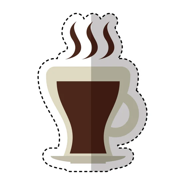 Coffee cup drink isolated icon — Stock Vector