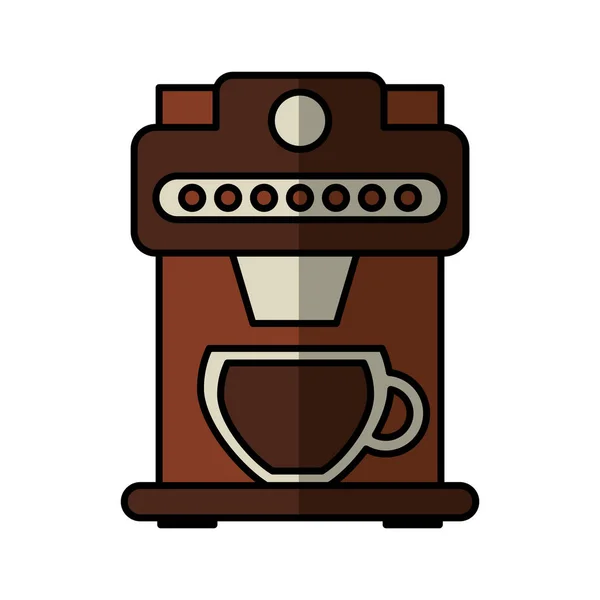 コーヒー マシンのアイコンを分離 — ストックベクタ