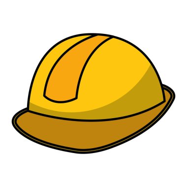inşaat kask izole simgesi