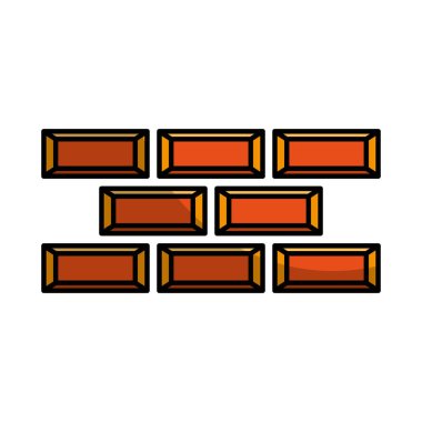 tuğla duvar inşaat simgesi