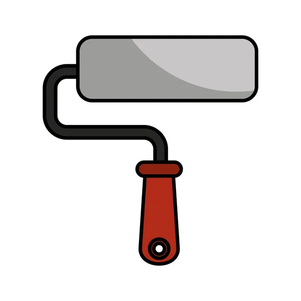 Roller schilder geïsoleerde pictogram — Stockvector