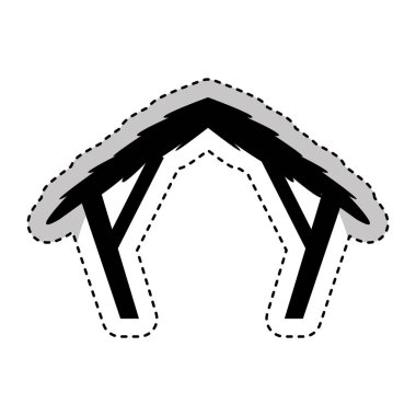 yemlik istikrarlı şekil siluet simge