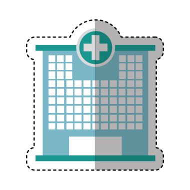 Hastane Binası izole simgesi