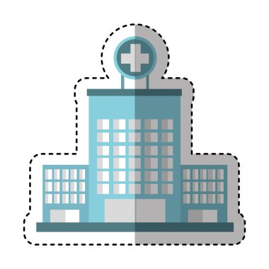 Hastane Binası izole simgesi